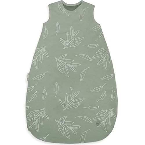 Woolino Merino Wool and Organic Cotton Baby Sleeping Bag - 4 Season Classic Sleep Sack - Two-Way Zipper Sleeping Bag for Baby and Toddler - 0-6 Months - Sage