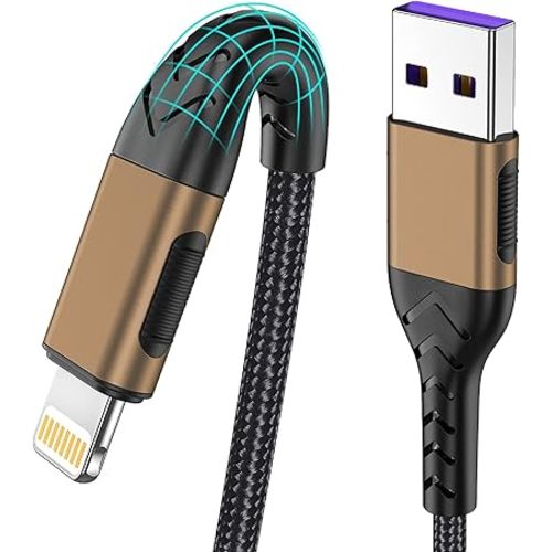 Durcord Compatible with iPhone Charger, 3Pack 10FT USB A Cable for Long Charger Cable, Fast Phone Charging Cord Compatible with Phone Xs Max/XS/XR/X/8/7/6S/6/Plus/SE/Pad(Brown)