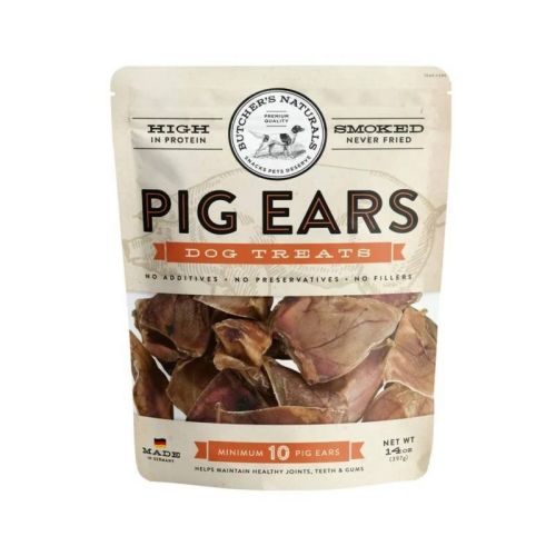 Butcher's Naturals Pork Flavor Pig Ears Dog Treats - 14oz