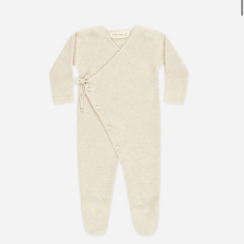 Heathered Natural Wrap Knit Footie – The Fox Shop and Market