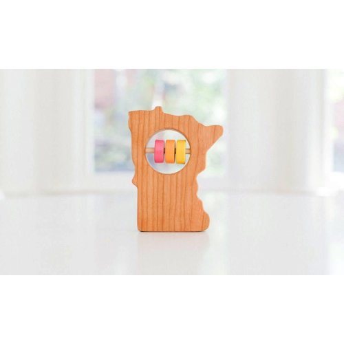 Minnesota Wooden Baby Rattle™