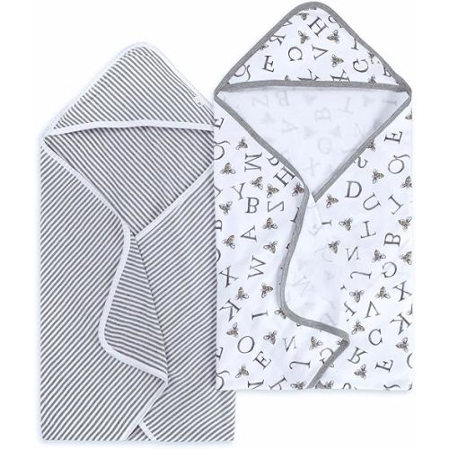 Burt's Bees Baby - Hooded Towels, 100% Organic Cotton