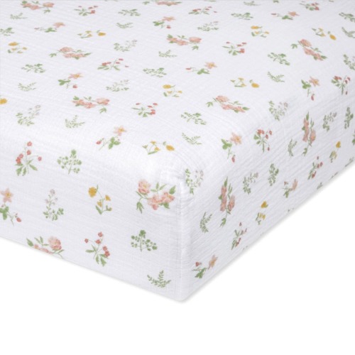 Country Floral Essentials Cotton Crib Sheet | aden + anais