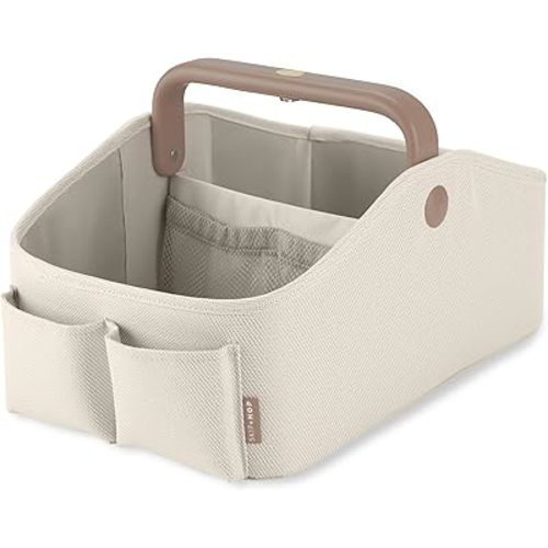 Skip Hop Diaper Caddy Organizer with Touch Sensor Night Light Nursery Style Oat