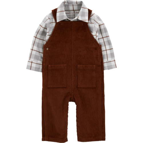 Carter's Child of Mine Baby Boy Overall Set, 2-Piece, Sizes 0/3-24 Months