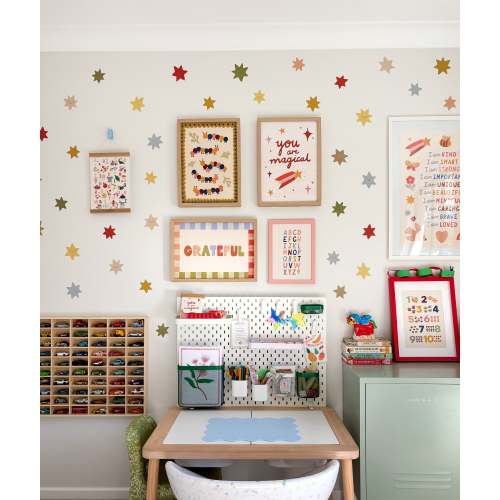 Star Fabric Wall Stickers - Woodland