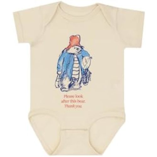 Out of Print Paddington Bear Baby Bodysuit - Please Take Care Officially Licensed Baby/Toddler Onesie