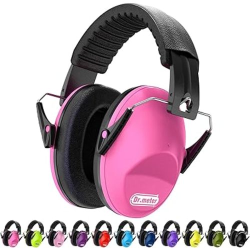Ear Muffs for Noise Reduction: SNR27.4 Noise Cancelling Headphones for Autism with Adjustable Headband - Kids Ear Protection for Monster Truck, Airplane, Fireworks, Concerts and Kids Autism