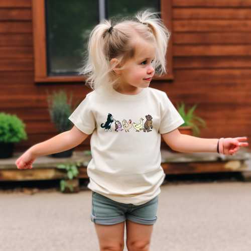 Little Bear Shirt, Cute Kids Shirt, Animal Lover Shirt, Kids Daughter Gift, Animal Kids, Mom and Son Matching Shirt, Animated TV Show Shirt