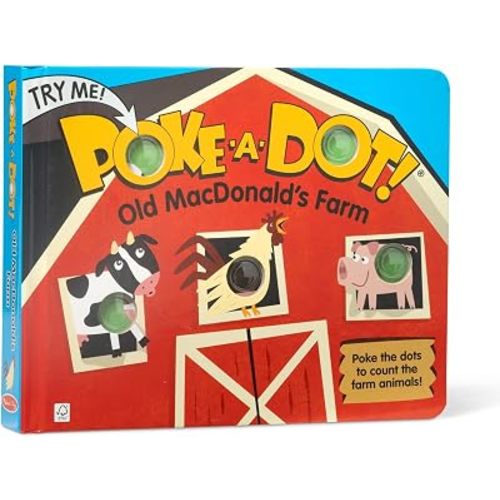 Melissa & Doug Poke-a-Dot Old MacDonald's Farm Board Book Toy