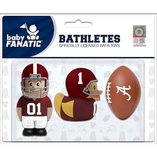 Baby Fanatic Bath Toys 3 Pack - Alabama Crimson Tide - Officially Licensed NCAA Toy Set for Babies