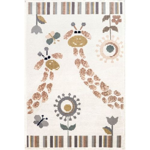 Nuloom Avianna Giraffe Kids Fringe Indoor Area Rug