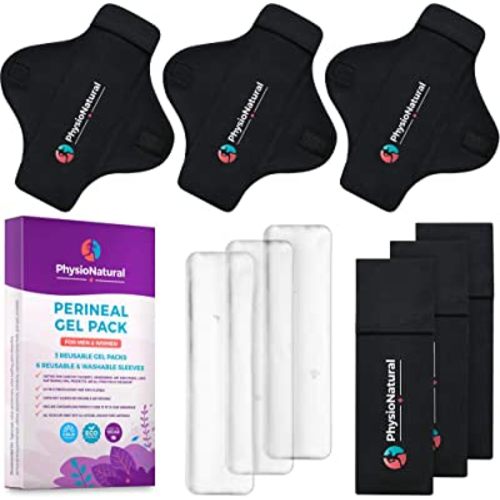 Reusable Perineal Ice Packs with Washable Sleeves – for Hemorrhoids, Postpartum Vaginal Pain, and Groin Discomfort