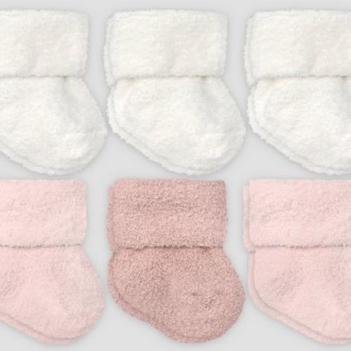 Carter's Just One You® Baby Girls' Ankle Socks 6pk - Pink 0-3M