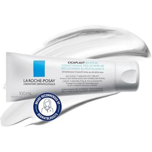 La Roche Posay Cicaplast Baume B5, Multi-Purpose Soothing Balm for Dry Skin, Absorbs Quickly, Non-Sticky, Glassy Skin Finish, for Face or Body, Suitable for the Whole Family, Fragrance Free