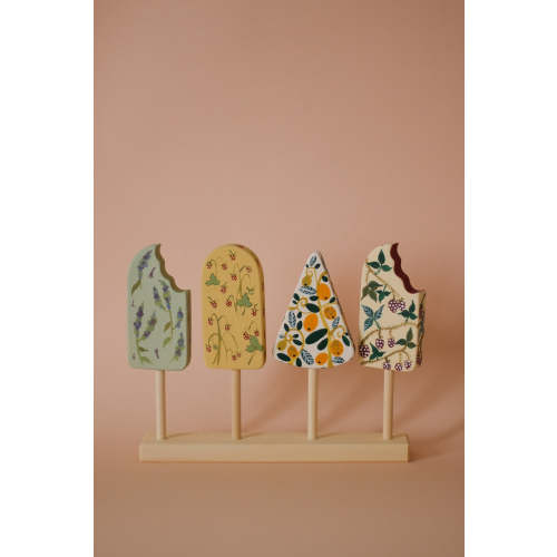 Wooden Ice Cream Set