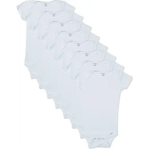 Gerber unisex-baby 8-pack Short Sleeve Onesies Bodysuits