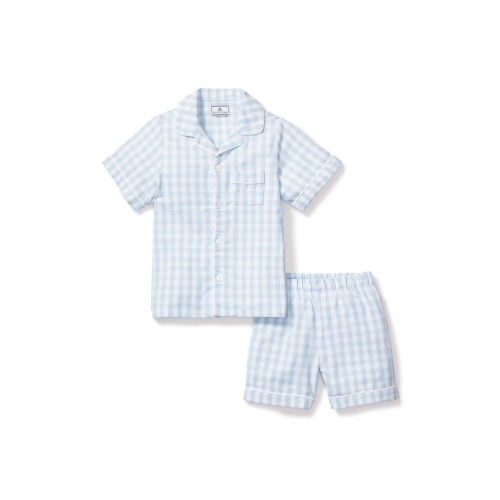 Kids' Gingham Pajama Short Set
