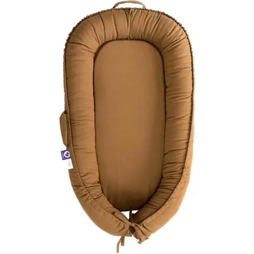 Infant Lounger, Baby Nest Cover for Baby Girls & Boys, Newborn Essentials for Baby 0-18 Months, 100% Cotton Breathable (Golden_Brown)