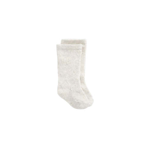 Bow Pointelle Knee High Sock - Light Oatmeal Marle – Jamie Kay USA
