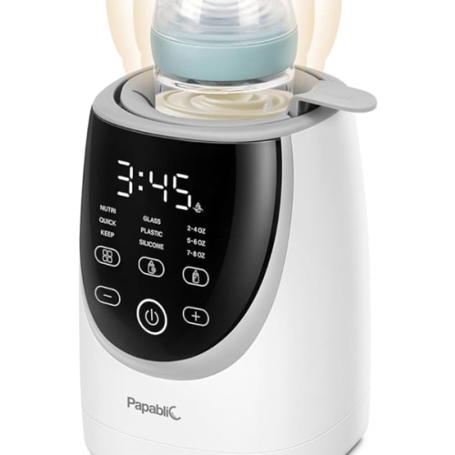 Papablic NutriWarm™ Swirlable Bottle Warmer – Advanced Nutrient-Preserving Warming Technology, Fast and Even Warming for Breastmilk & Formula, Precise Temperature Control, Easy to Use