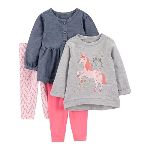 Simple Joys by Carter's girls 4-piece Playwear Set