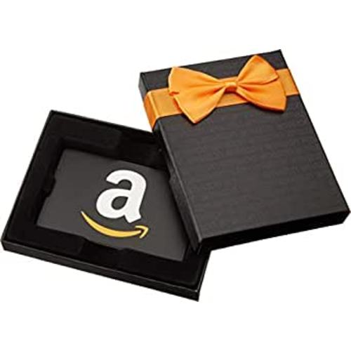 Amazon.com: Amazon Gift Card in a Black Gift Box (Classic Black Card Design) : Amazon: Gift Cards