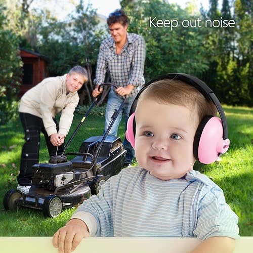 Baby Headphones Noise Cancelling Headphones for Babies for 3 Months to 3 Years (Pink)