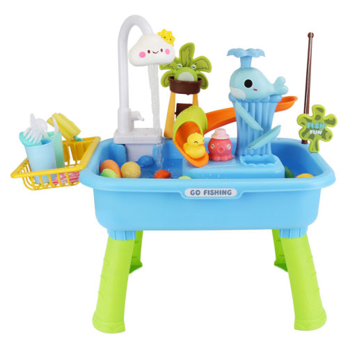iMounTEK 3 In 1 Kids Sand Water Table with Electric Faucet CPC CPSIA Certified | Wayfair