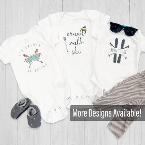 Crawl Walk Ski Onesie® Collection  Ski Resort Toddler Apparel