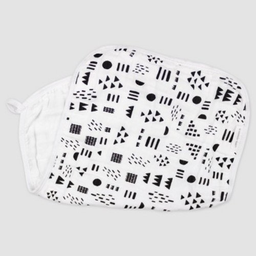 Honest Baby 4pk Organic Cotton Pattern Play Burp Cloth