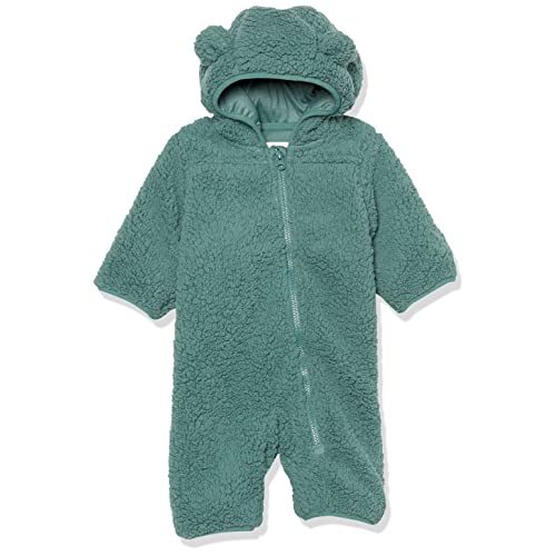 Amazon Essentials Unisex Babies' Hooded Sherpa Fleece Bunting Suit