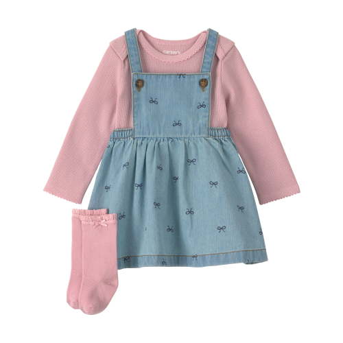 Carter's Child of Mine Baby Girl Dress Set, 3-Piece, Sizes 0/3-24 Months