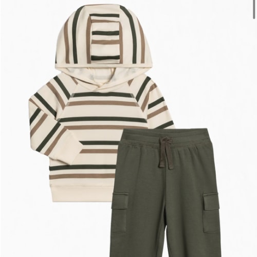 2 Piece Boys Autumn Hoodie and Pant Set