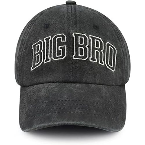 Big New Brother Gifts for Boys, Promoted to Big Bro Hats for Kids, Toddler Party Decorations Baseball Cap, Christmas Birthday Gifts for Son Nephew Black