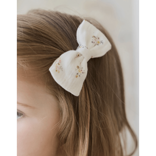 Organic Cotton Desiree Bow - Ayla Whisper – Jamie Kay USA