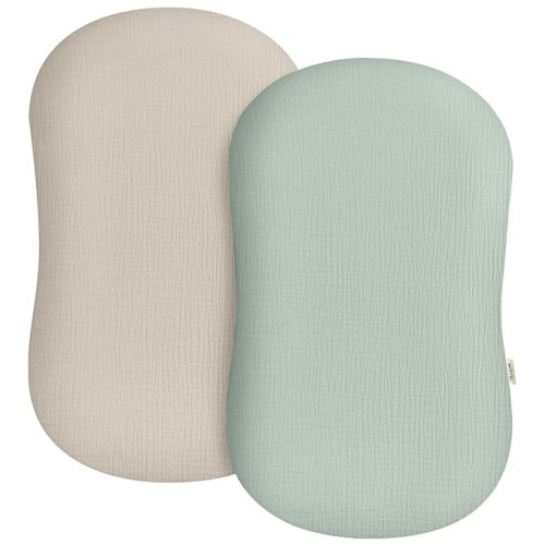 Baby Lounger Cover 2 Pack, Muslin Cotton Infant Lounger Cover, Covers Only