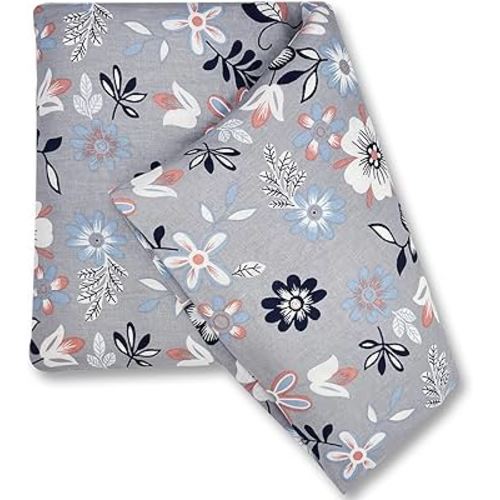 UNCN Wide Microwave Heating pad with Washable Cover 9.5x16in Microwavable Hot Pad for Neck Shoulder, Cramps, Back Pain Relief, Cordless Warm Compress Weighted Moist Heat Pack for Aches, Unscented