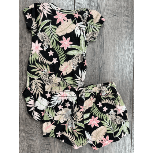Baby Girl Clothes Bundles Place Preemie Newborn to 7lbs 2pc Jungle Outfit