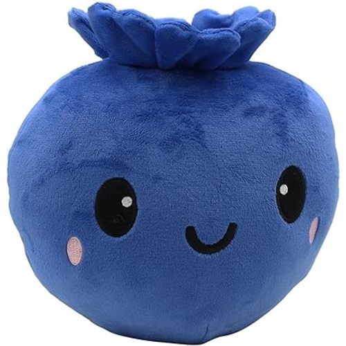 Kawaii Blueberry Plush Stuffed Toy Soft Fruit Plushie Pillow (Medium)