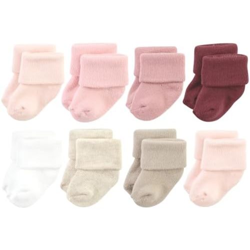 Hudson Baby Baby 8-pack Cotton Rich Newborn and Terry Socks