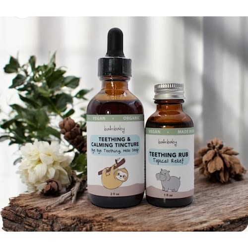 Natural & Organic Teething & Calming Tincture -Gluten FREE, VEGAN, Herbal – TAYLOR'S NATURALS