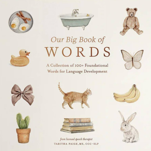 Our Big Book of First Words: A Collection of 100+ Foundational Words for Language Development (Tabitha Paige Children's Book Series)