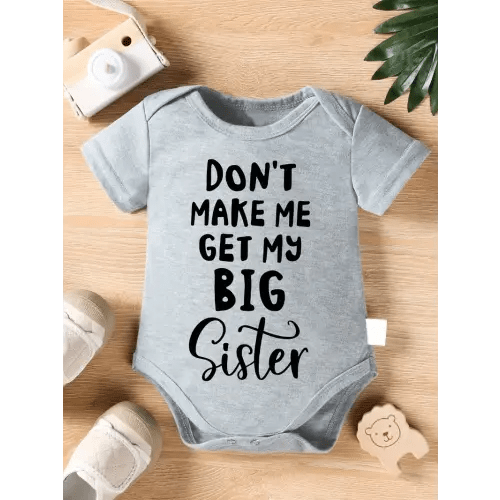 milkyship dont make sister cute letter print short - Temu