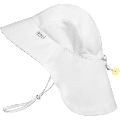 Green Sprouts Baby/Toddler UPF 50+ Eco Adventure Sun Hat - White - 0/6 Months