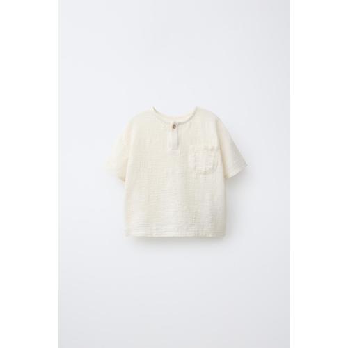 COMBINATION POCKET T-SHIRT - Ecru | ZARA United States