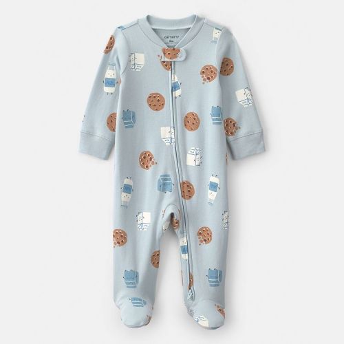 Baby Girl Carter's 100% Cotton 2-Way Zip Sleep & Play Pajamas