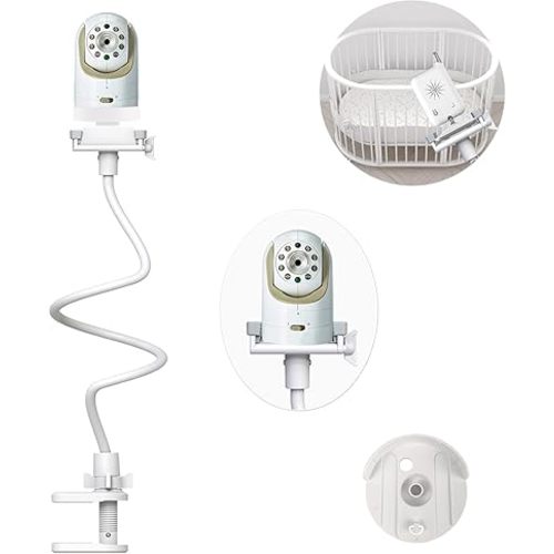 Baby Camera Mount Flexible Baby Monitor Holder Stan Shelf Compatible with Infant Optics DXR-8 and DXR-8 PRO Baby Monitor,Any Cameras with 1/4" Screw Stan(33.4 inch/Camera Not Included)