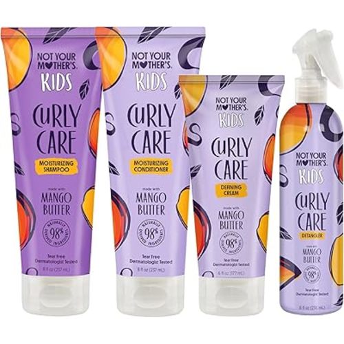 Not Your Mother's Kids Curly Care Shampoo, Conditioner, Curl Defining Cream, Detangler Spray For All Curl Types