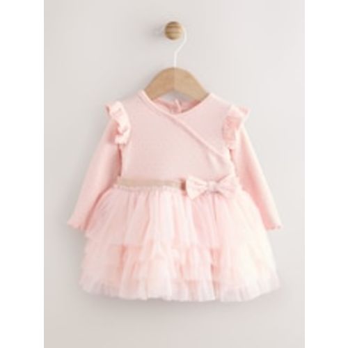 Buy Pink Baby Long Sleeve Tutu Dress (0mths-2yrs) from Next USA